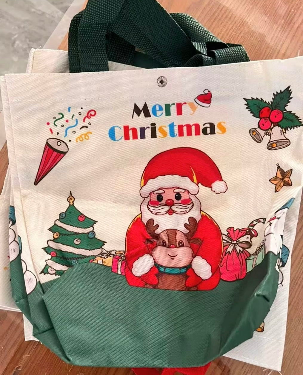 Christmas bag Santa style
