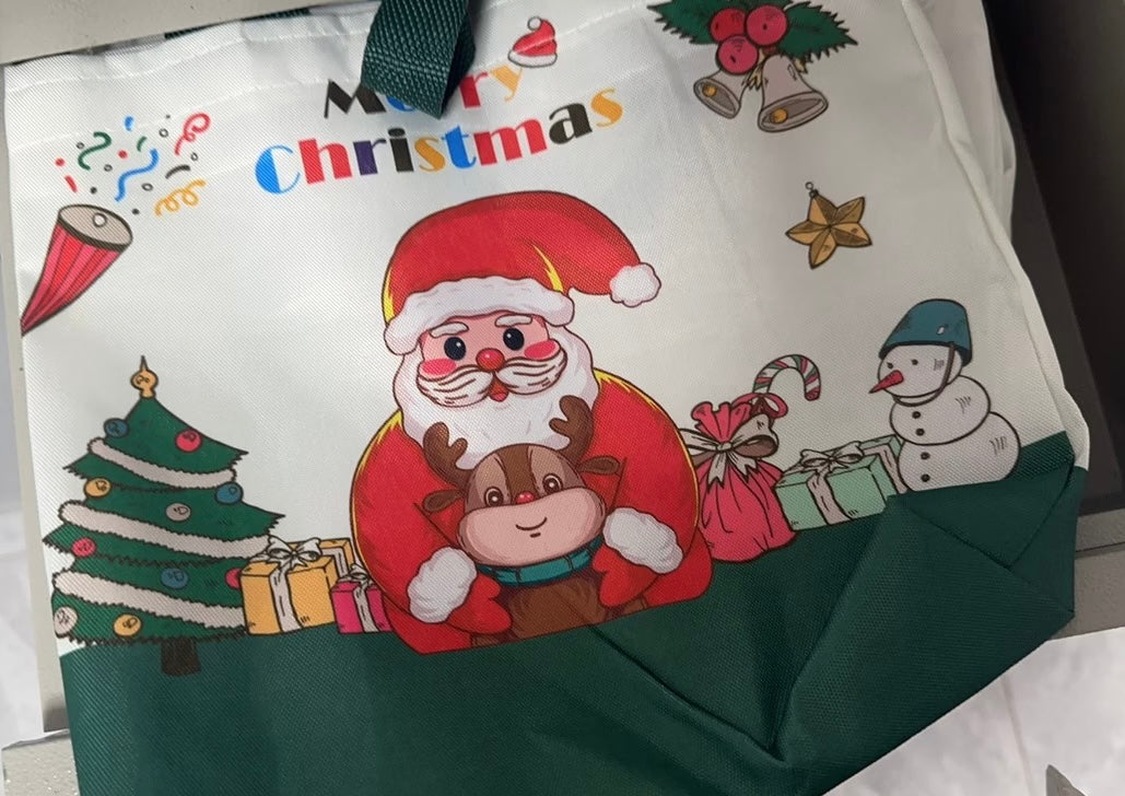Christmas bag Santa style