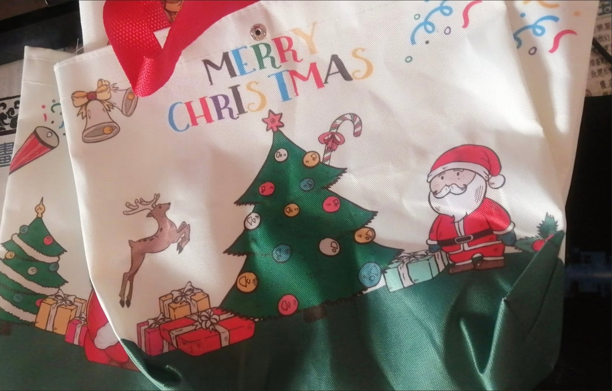 Christmas bag Christmas tree style